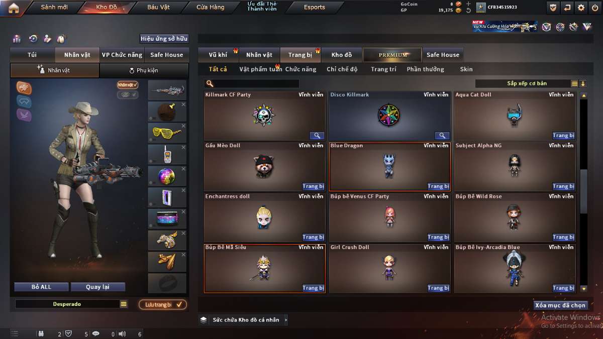 shop acc cf uy tin gia re